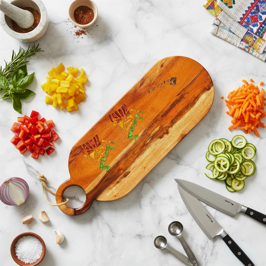 Tiki Men Dancing Cutting Board