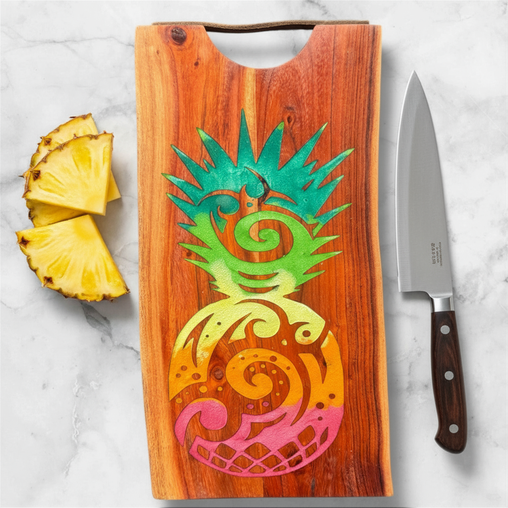 Tribal Pineapple Cutting Board