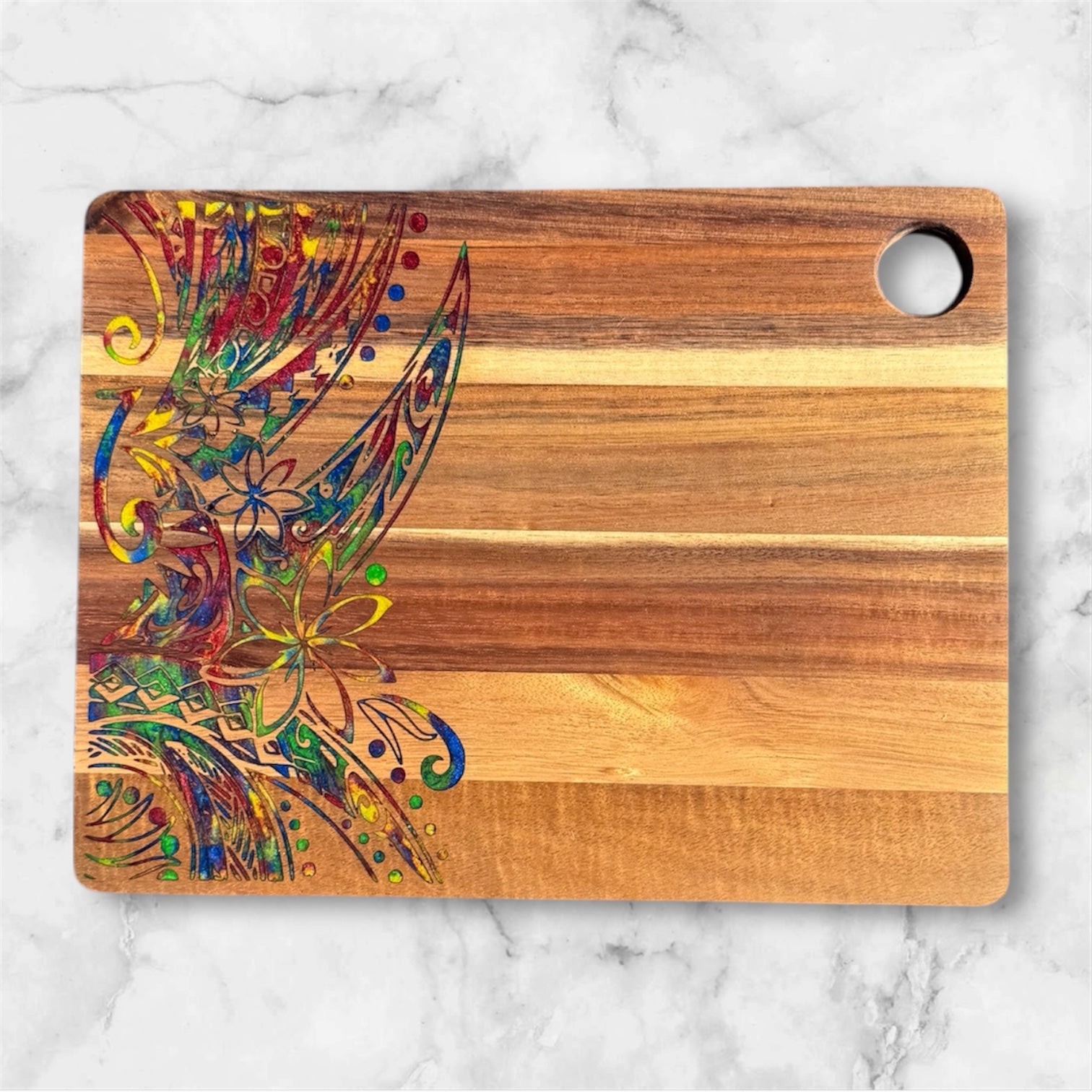 Tribal Flower Cutting Board