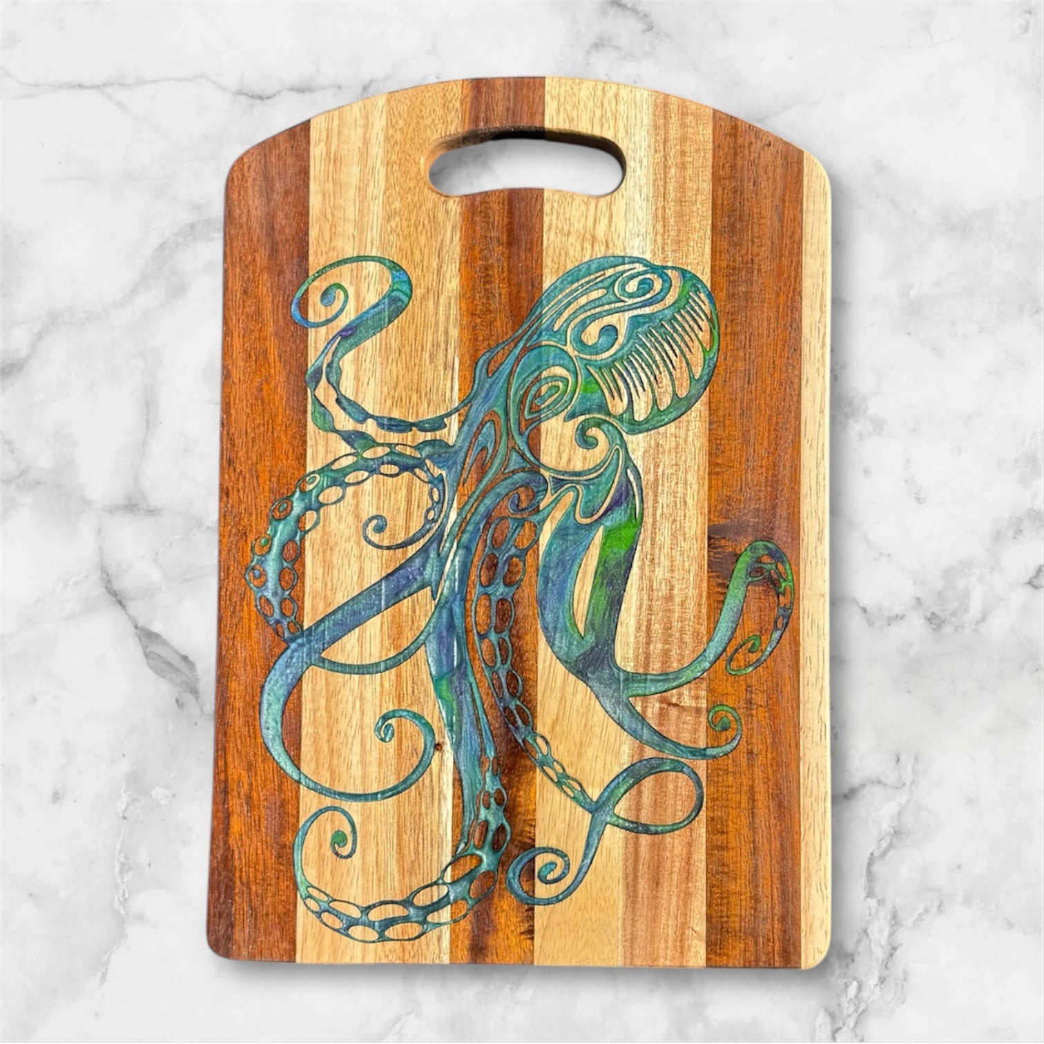 Octopus (Hawaiian He'e) Cutting Board