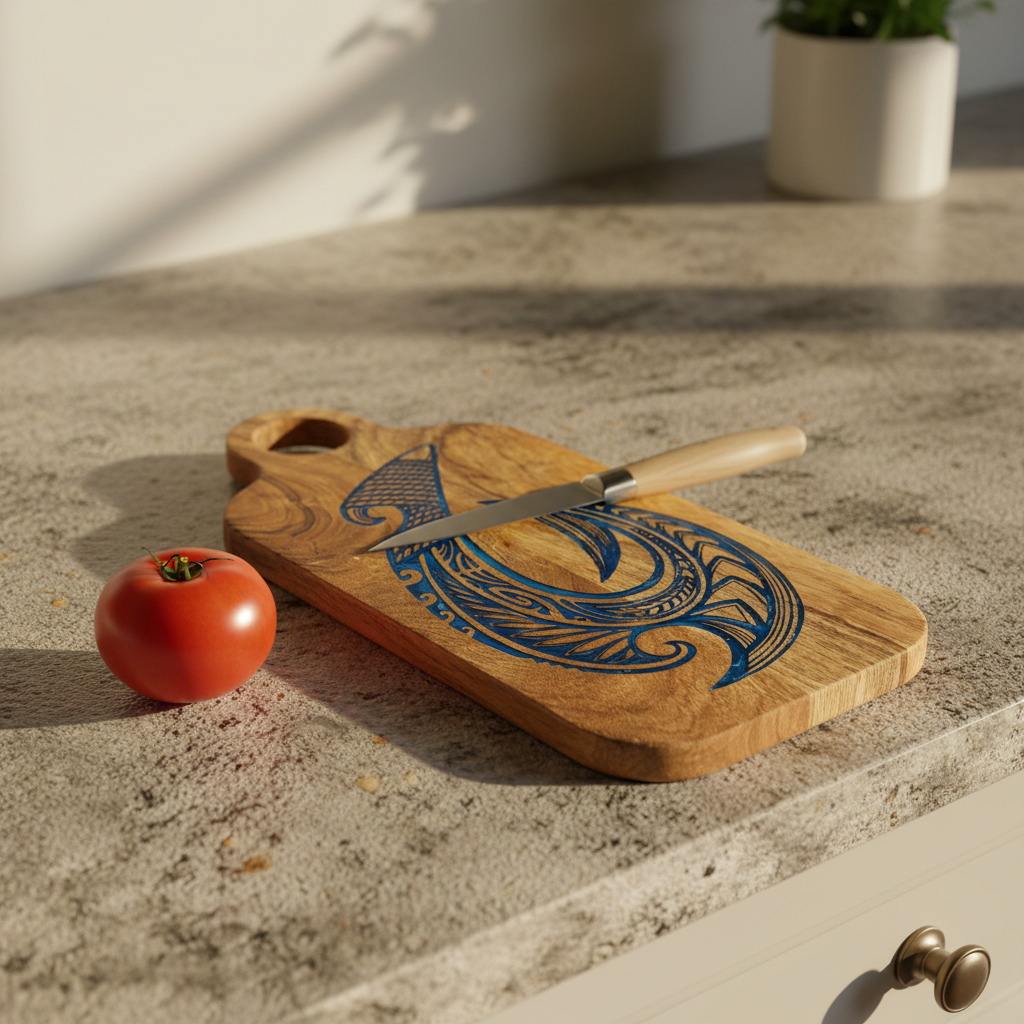 Tribal Hawaiian Hook Cutting Board
