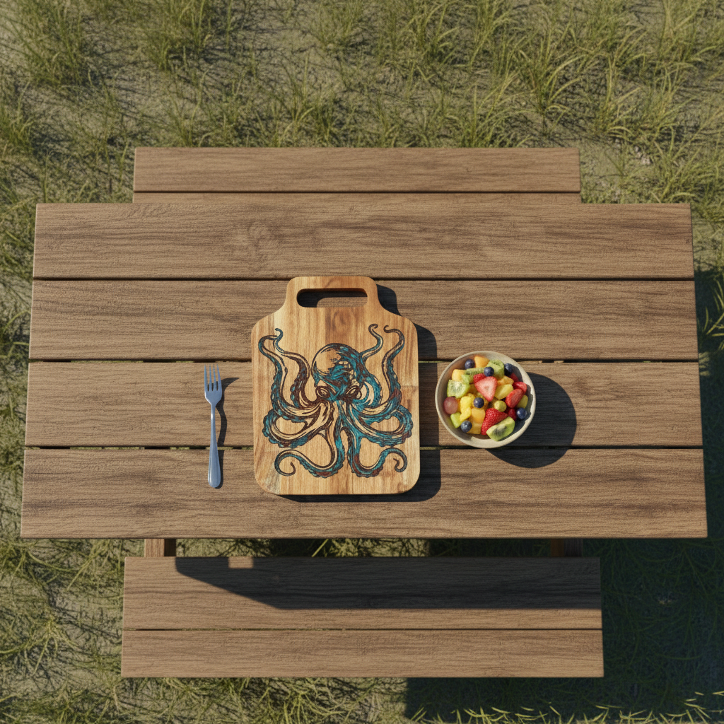 Small Hawaiian Octopus Cutting Board