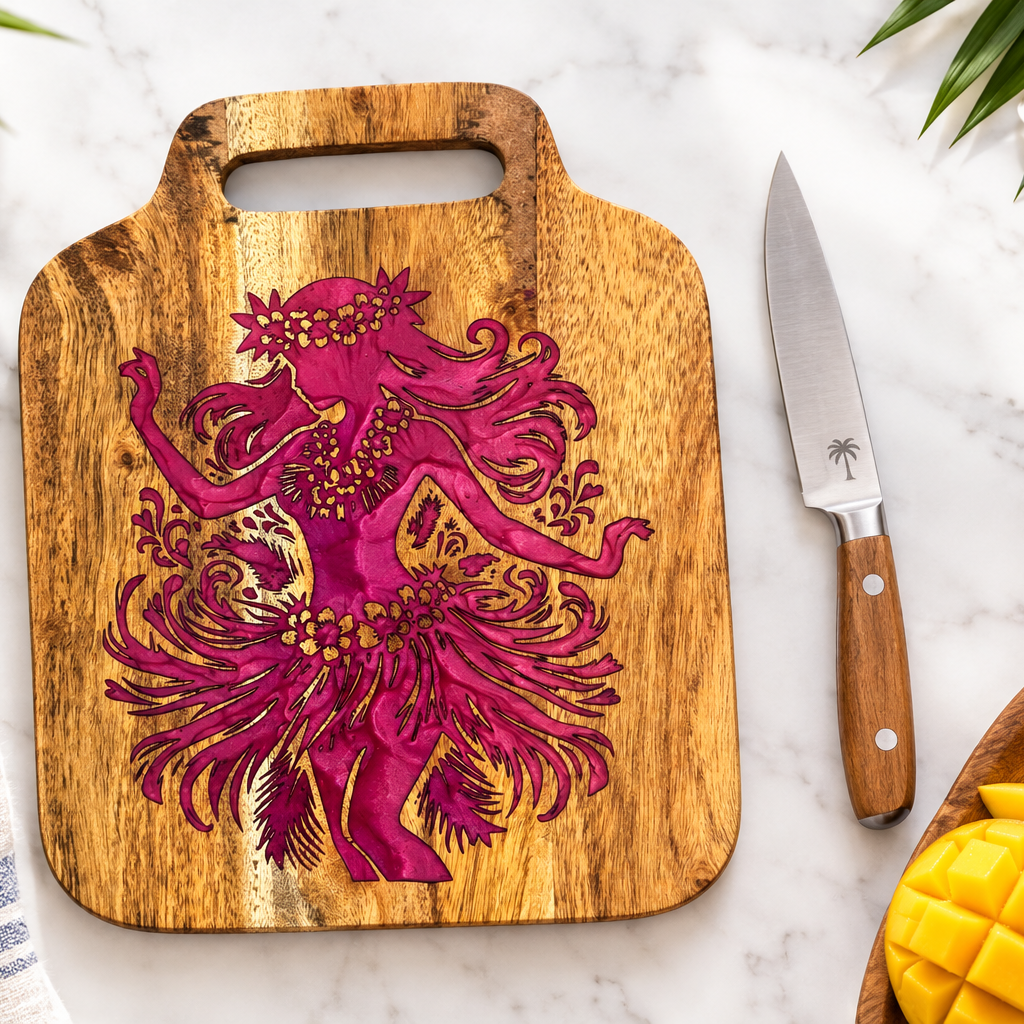 Small Hula Girl  Cutting Board