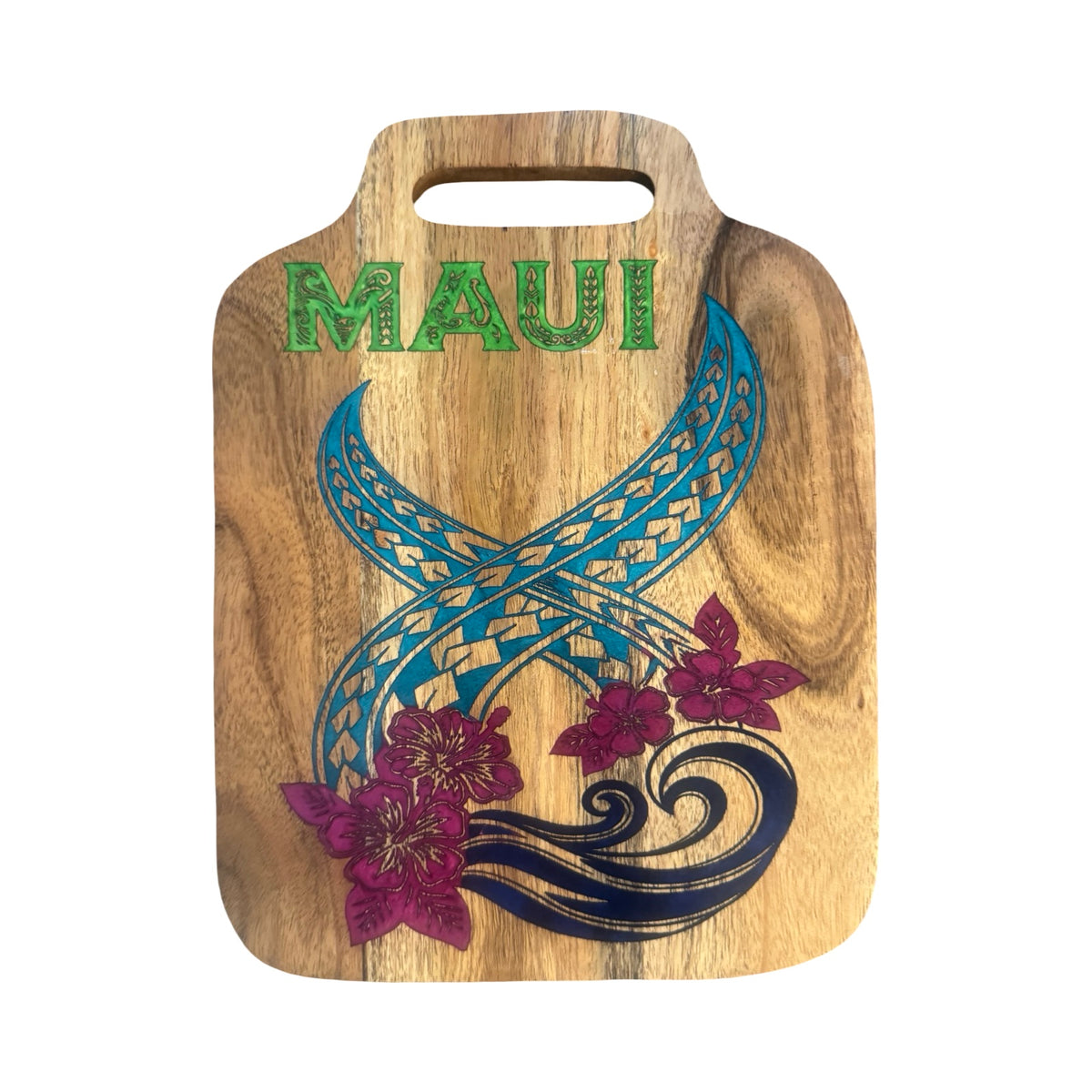 Small Tribal Flower Lei Cutting Board